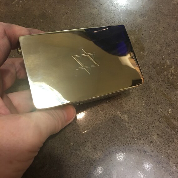 RESERVED! Solid Brass Trinket/Cuff link/Earring B… - image 2