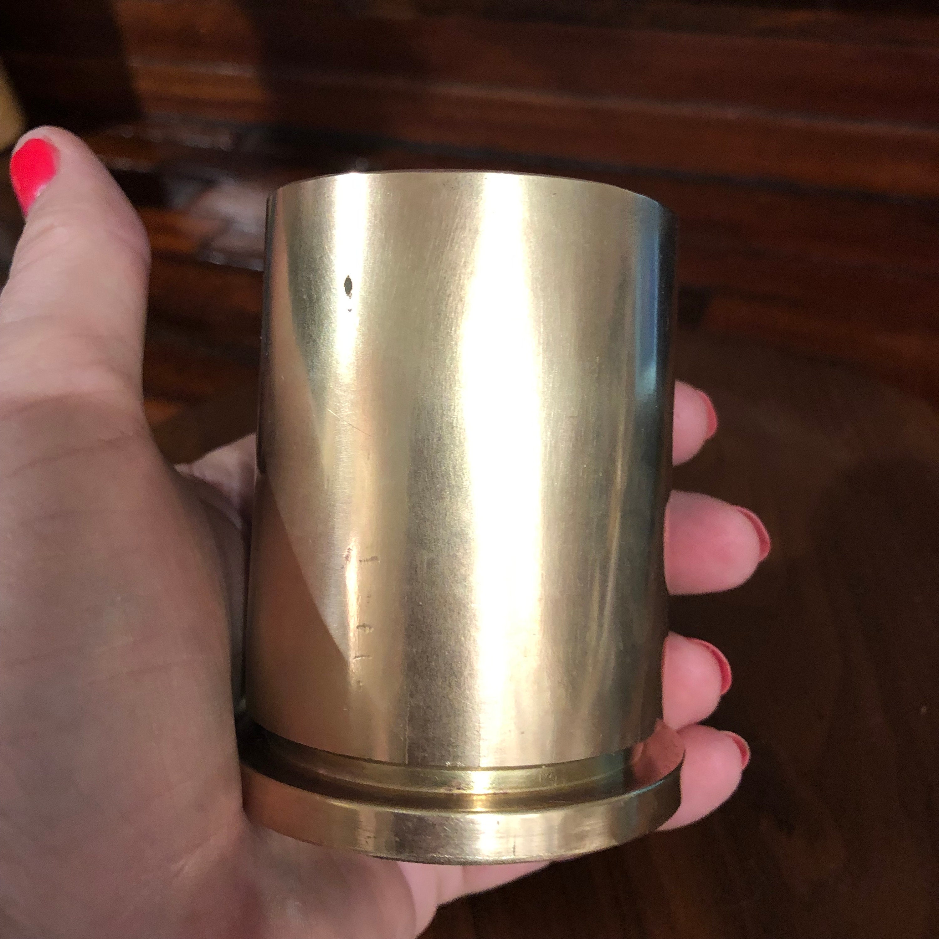 Vintage 1944 One Pound Brass Shell Casing/40mm/free Shipping