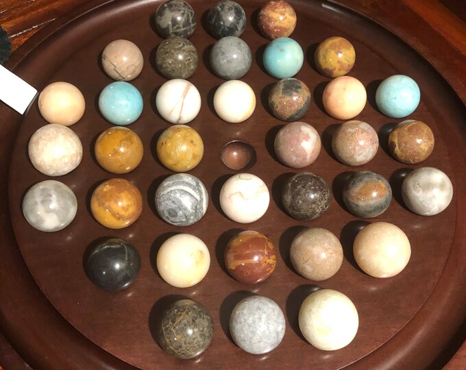 Vintage Bombay Company Solitaire Marble Board Game/free Etsy