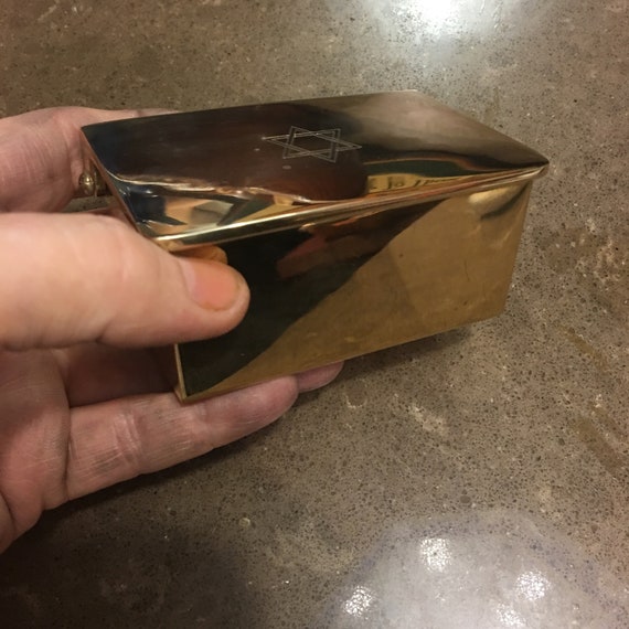 RESERVED! Solid Brass Trinket/Cuff link/Earring B… - image 4