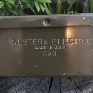Western Electric GA ll/Circuit/Electric/Utility/Metal Box/Free Shipping!