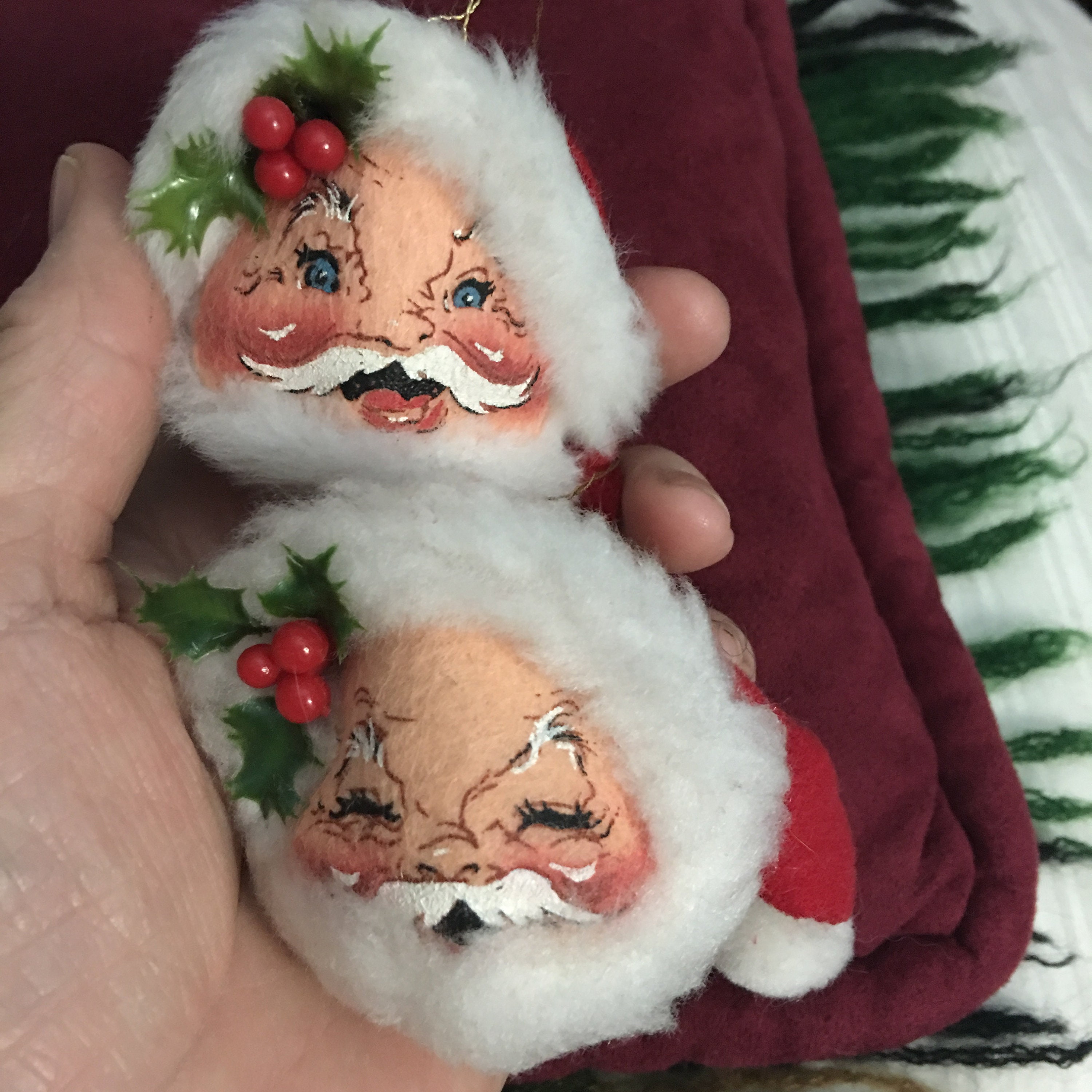 Annalee Christmas 2022 Figurines Full Set Annalee Doll/2 Santa Head Eyes Open/Eyes Closed Two | Etsy Ireland