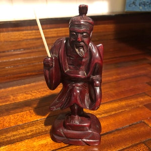 Chinese Wood Carved Figure/Free Shipping!