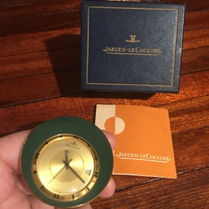 Vintage Jaeger LeCoultre Travel Alarm Clock/Free Shipping!