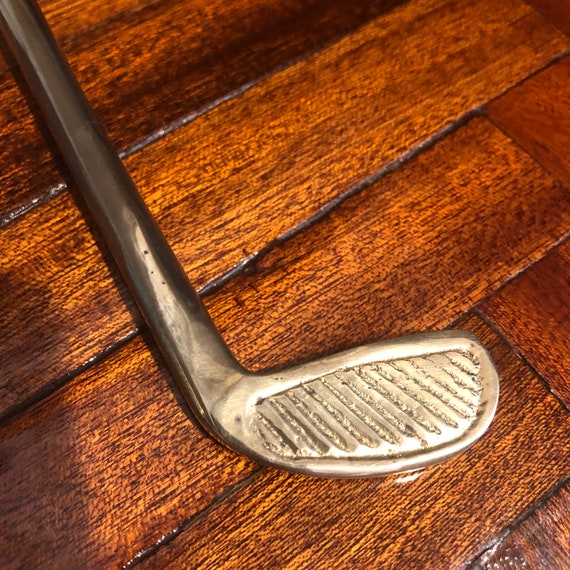 Vintage Solid Brass Golf Club Shoehorn/Brass Putt… - image 4