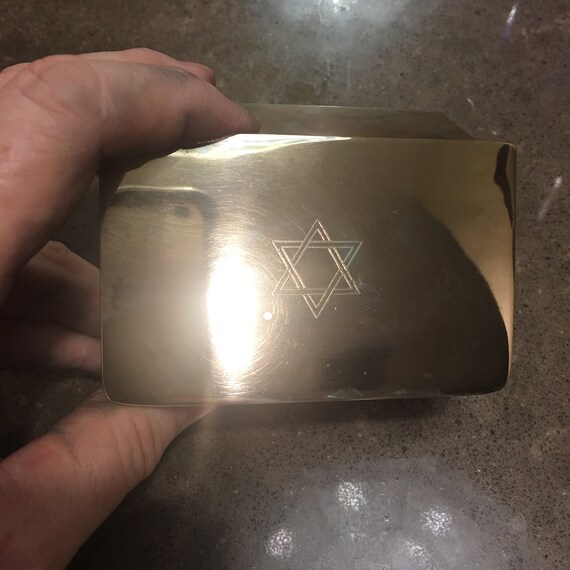 RESERVED! Solid Brass Trinket/Cuff link/Earring B… - image 1