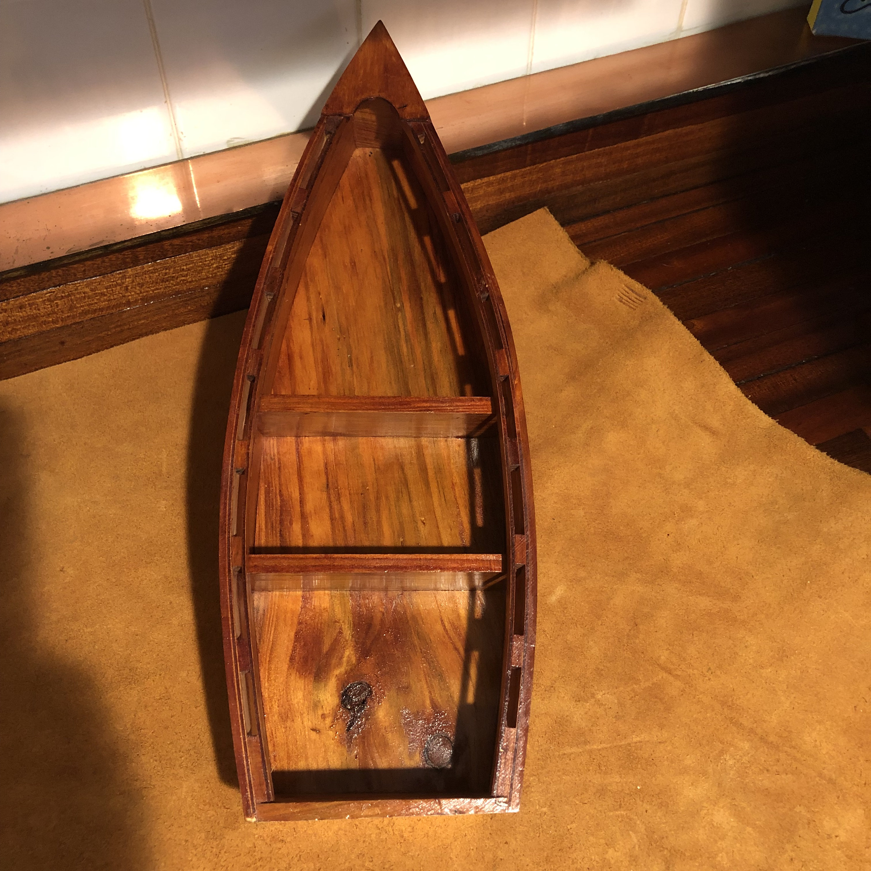 Small Wooden Boat Standing Shelf/wall Hanging Boat/free Shipping 