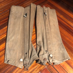 Vintage Military Boot Spats/Military Boot Gaiters/Free Shipping! #721029