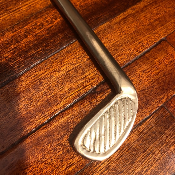 Vintage Solid Brass Golf Club Shoehorn/Brass Putt… - image 2