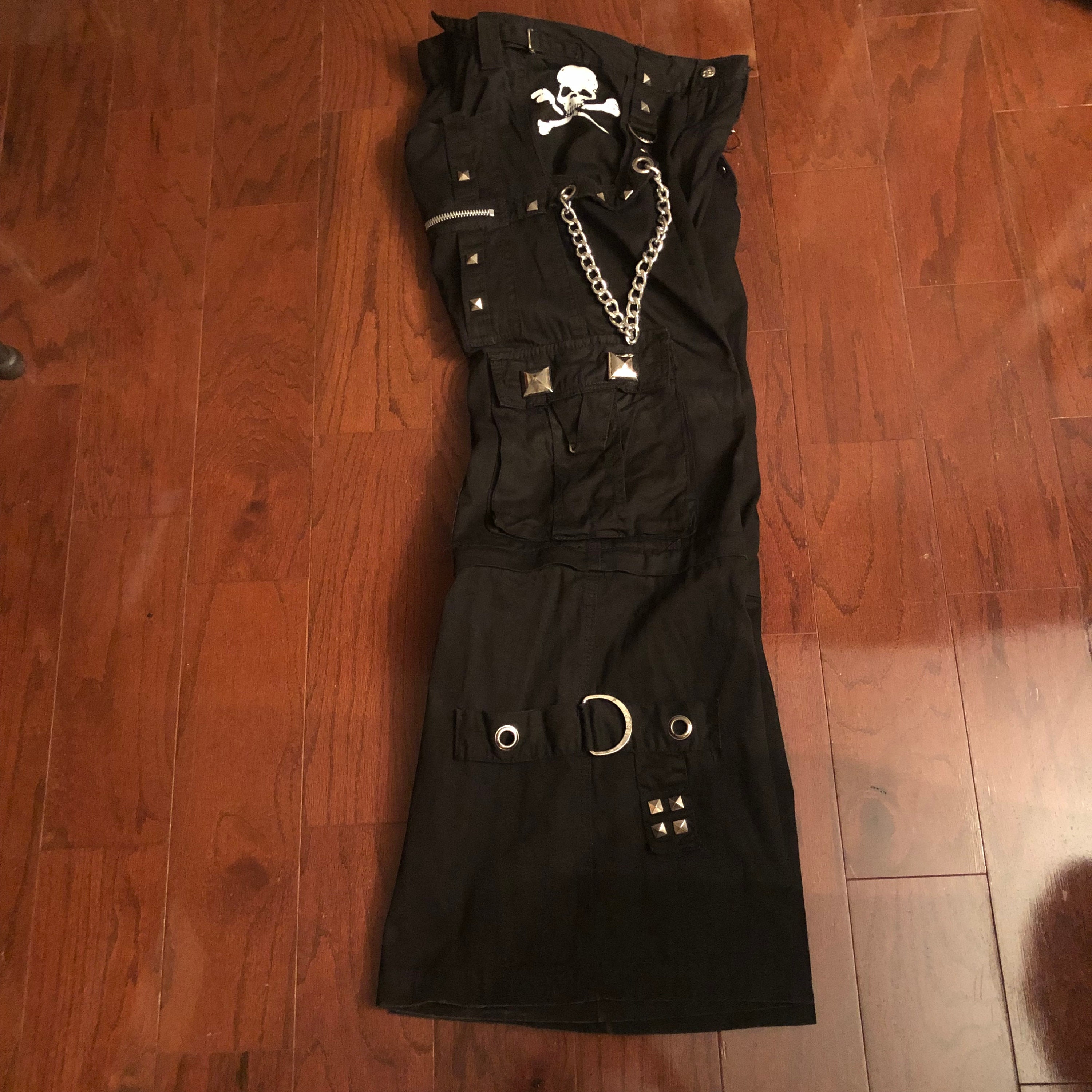 Vintage Tripp Pants Y2K NYC Hot Topic Studded Black Goth Jr Sz 1 women's XS  NWT