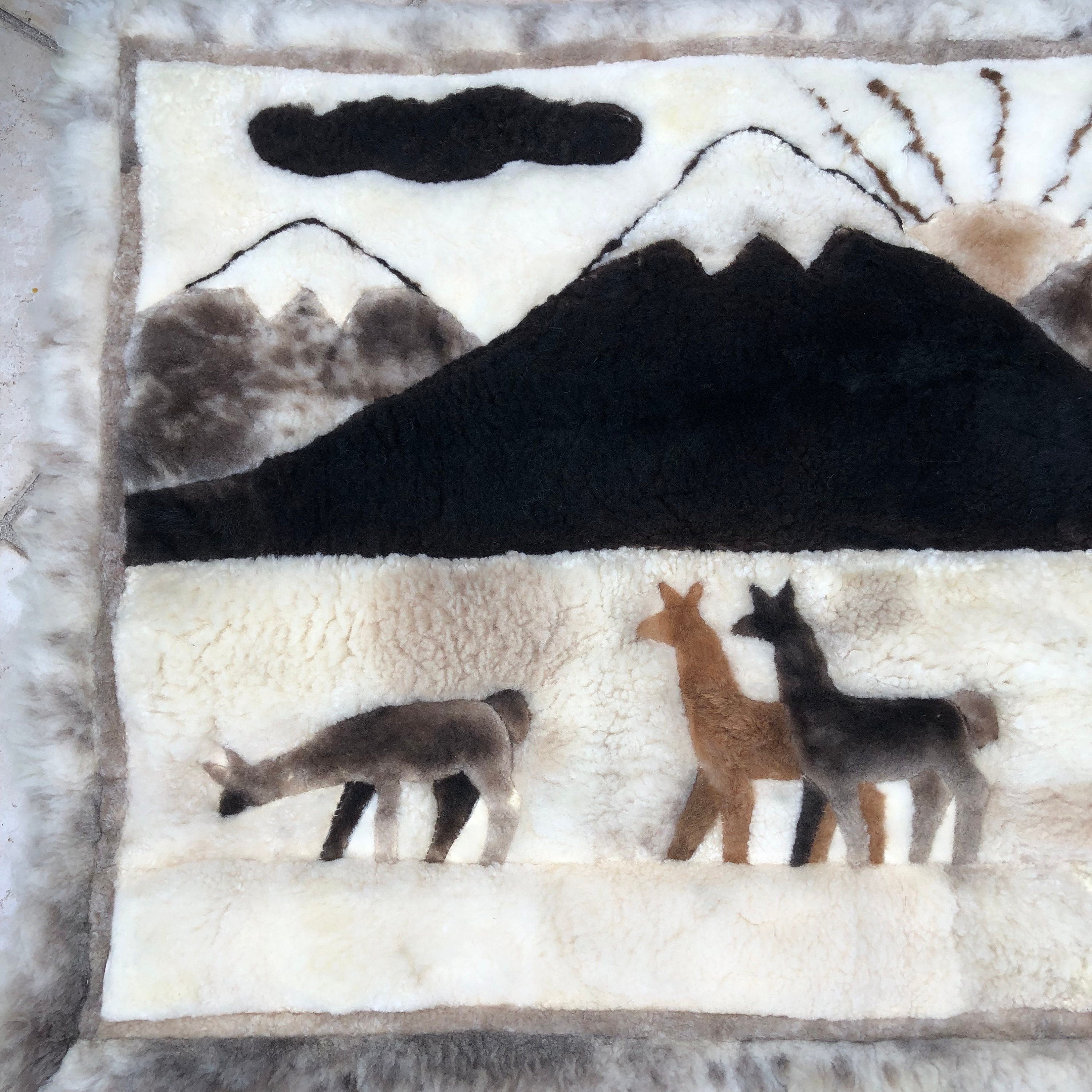Peruvian Alpaca Wall Hanging/alpaca Area Rug/alpaca Throw Rug/free ...