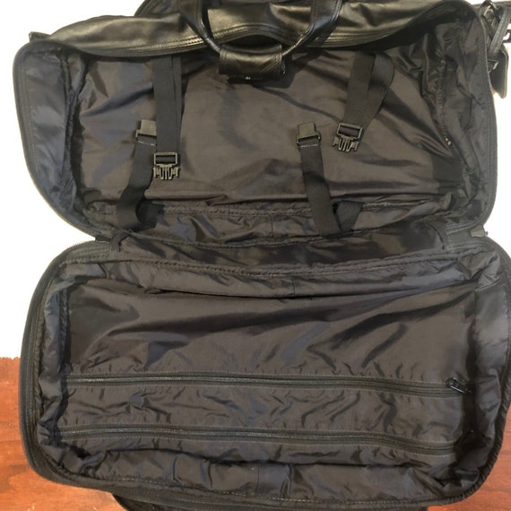 Vintage Rare Tumi Leather Luggage Set/Black Tumi … - image 10