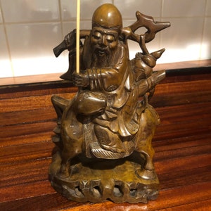 Vintage Asian/Chinese/Japanese/Wood carving/Horse/Serpent/Free Shipping!