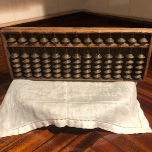 Vintage Chinese Wooden Abacus/Qing Dynasty/Antique Wooden Chinese Abacus/Free Shipping! #02090724