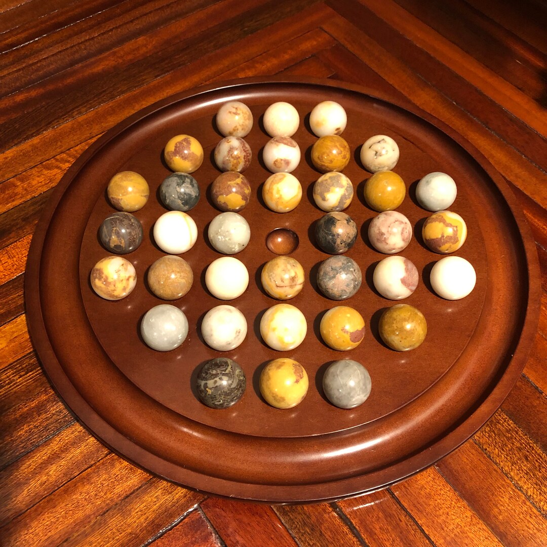 Vintage Bombay Company Solitaire Marble Board Game/free Etsy