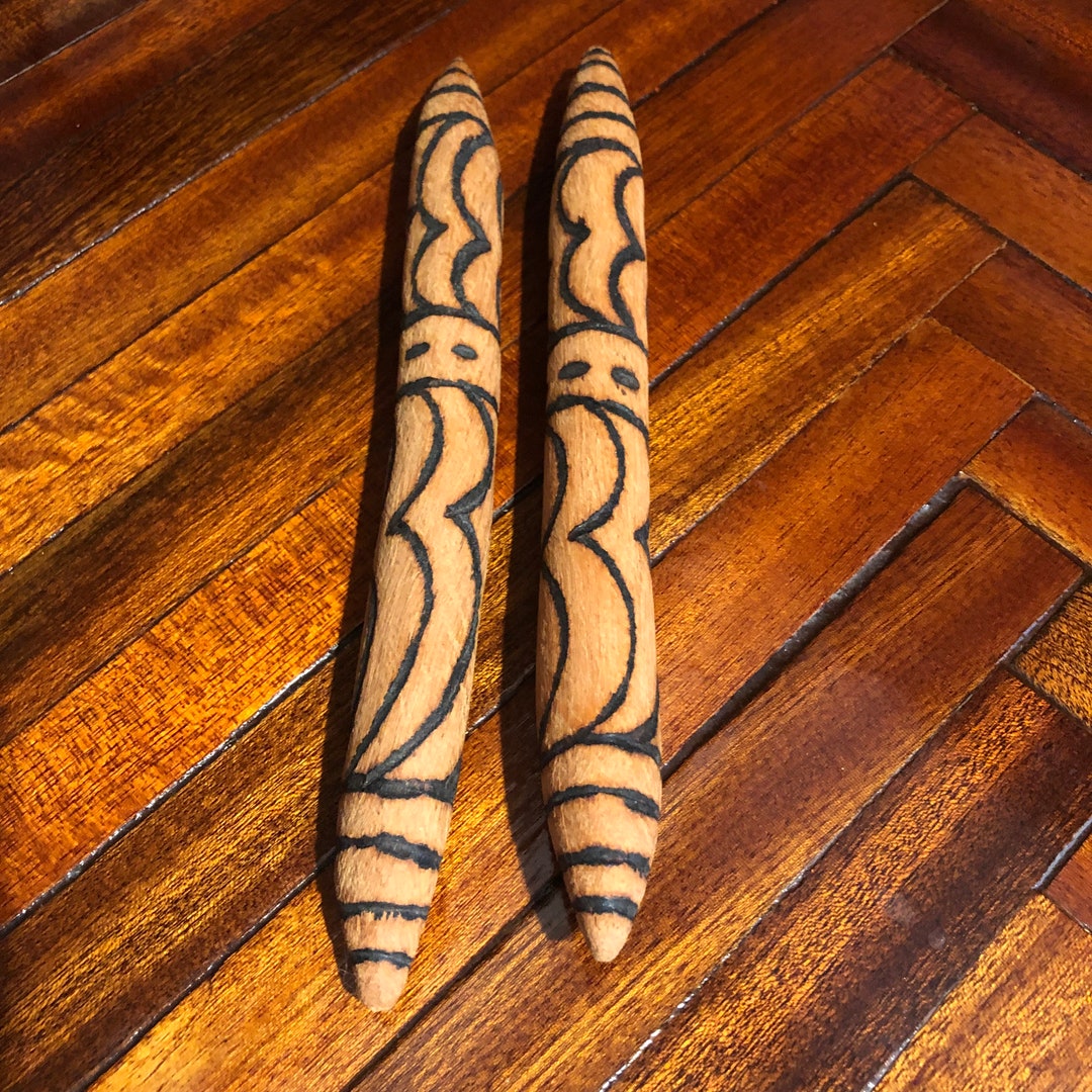 Handcarved Aboriginal Clap Sticks/music Sticks/free Shipping Etsy