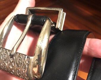 Vintage Brighton Museum Collection Leather Belt/Unisex Leather Belt/#91010326/3