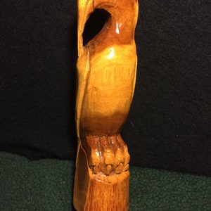 Vintage Hand Carved Tropical Wood Parrot/Bird Sculpture/Free Shipping!