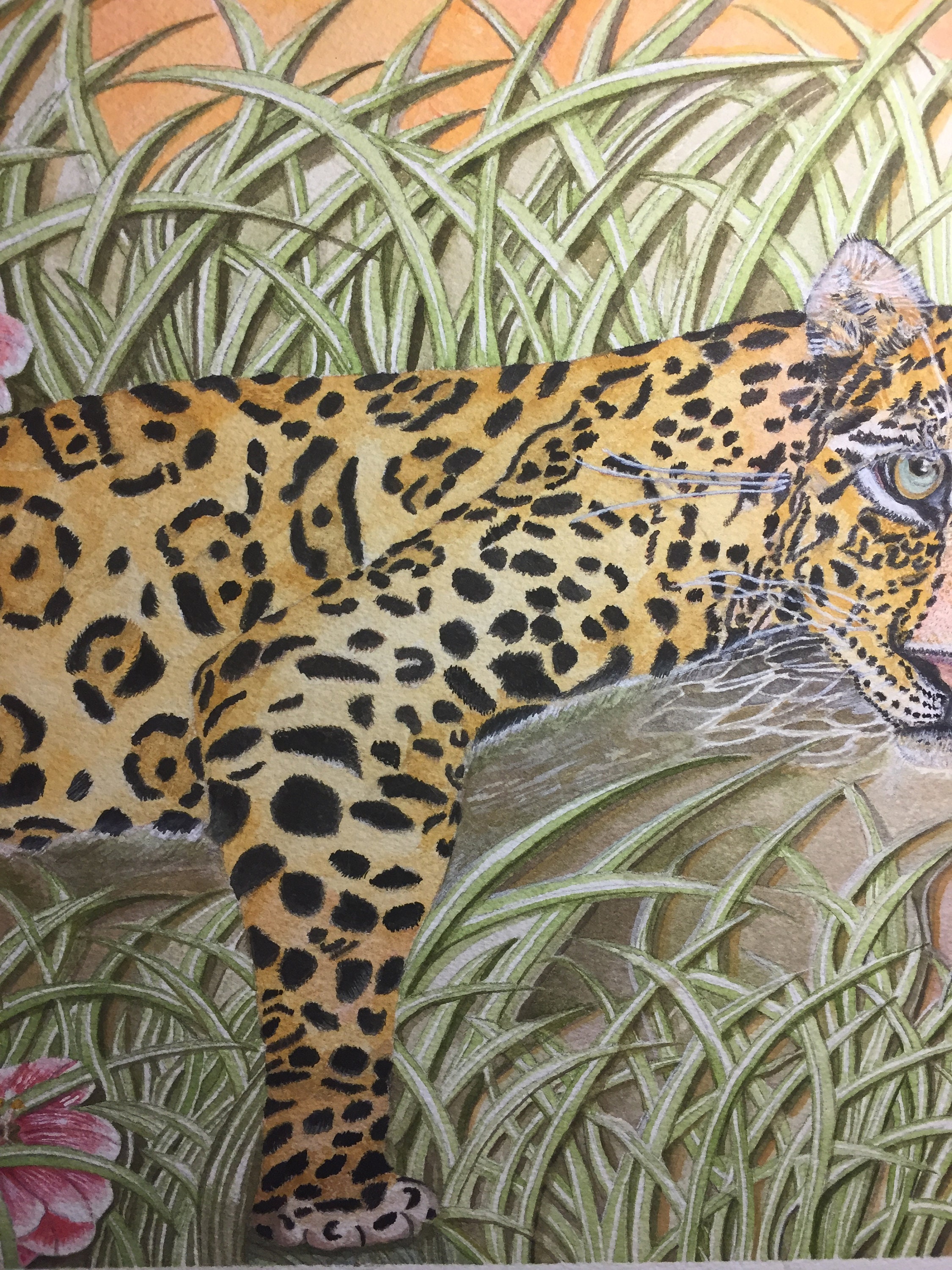 Original Duarte/jaguar/watercolor Painting/by Me - Etsy