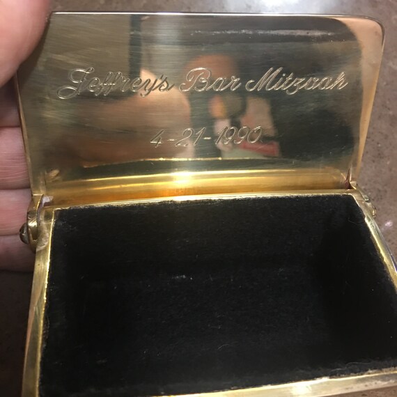 RESERVED! Solid Brass Trinket/Cuff link/Earring B… - image 5