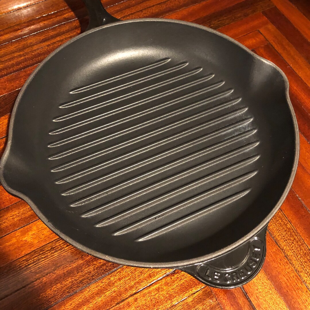 Le Creuset Cast Iron Grill Pan/free Shipping Etsy