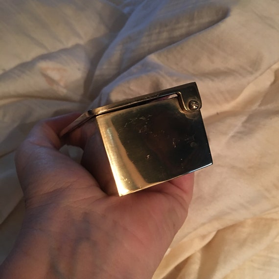 RESERVED! Solid Brass Trinket/Cuff link/Earring B… - image 10