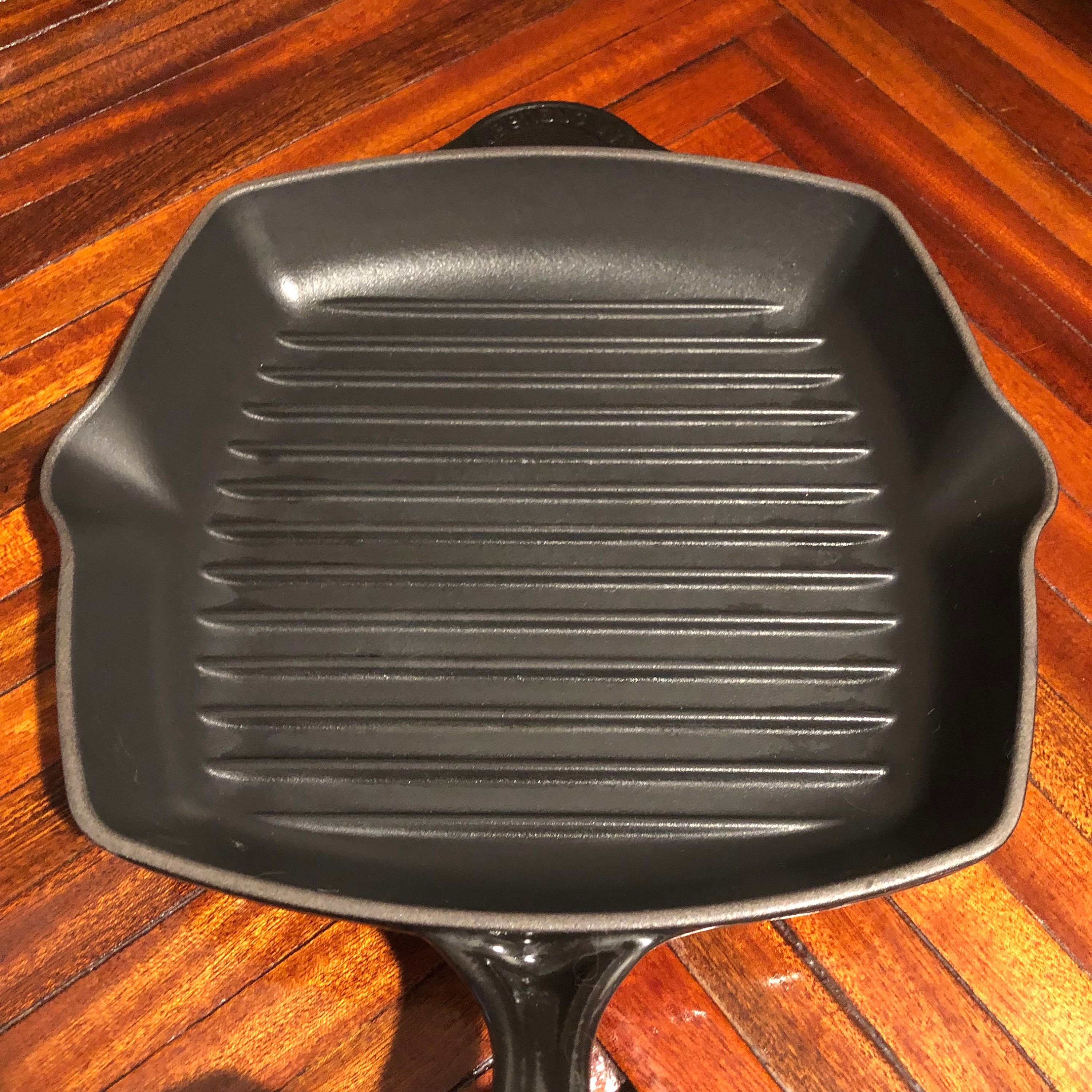 Calphalon Griddle Ribbed Frying Pan Nonstick 12 Square Hard-Anodized Grill  USED