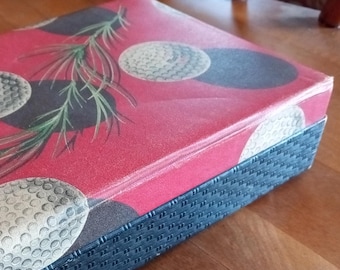 Vintage golf gift box, Mollo Smith Crafted 1490 golfball box, Vintage mid-century, 1960s, men's box, gift box, great condition
