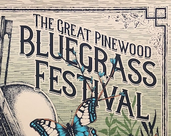 The Great Pinewood Bluegrass Festival - May 20th, 2018 - Pinewood Bowl Theater - Lincoln, NE - Limited Edition Artist Prints