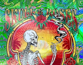 Skull & Roses V - April 20, 2023 - Ventura County Fairgrounds, Ventura, CA - Limited Artist Edition - Swirl Foil