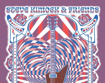 Steve Kimock & Friends - Fall Tour 2021 - Limited Artist Edition Screenprint