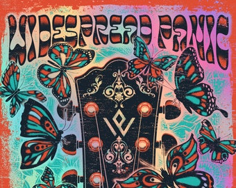 Widespread Panic - ACL Live Moody Theater, Austin, TX - Oct. 8-10, 2021 - Limited Artist Edition Screenprint - Rainbow Foil