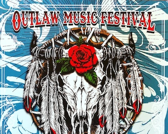Outlaw Music Festival - June 30th, 2018 - Dos Equis Pavilion - Dallas, TX - Limited Edition Artist Prints