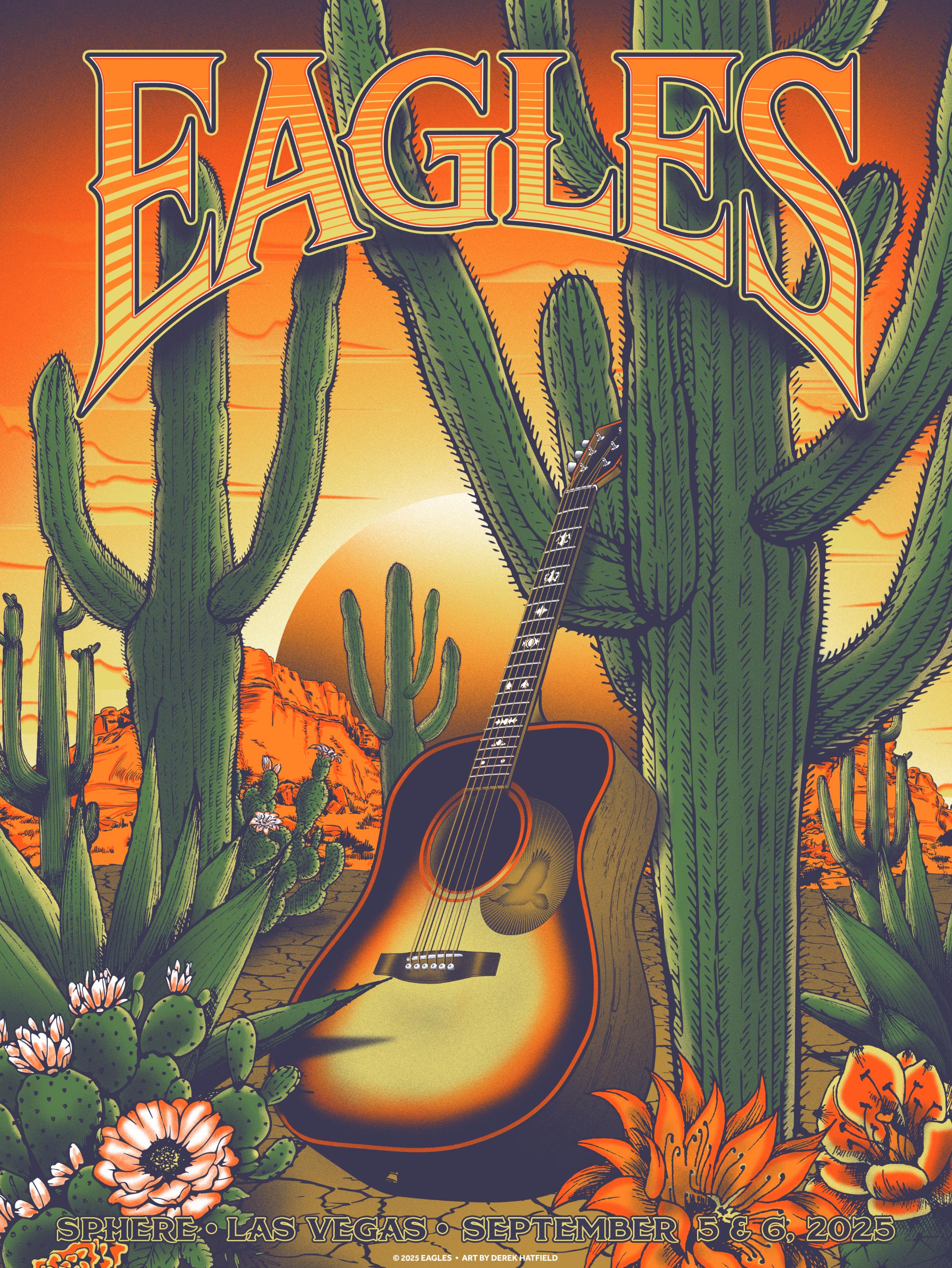 Eagles - 9.5-6.25 - Sphere, Las Vegas, NV - Limited Edition Artist