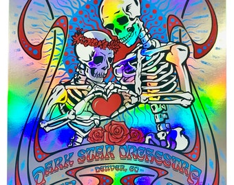 Dark Star Orchestra - February 12, 2022 - Mission Ballroom - Denver, CO - Limited Artist Edition Foil Screenprint