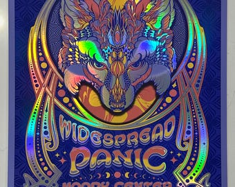 Widespread Panic - Moody Center, Austin, TX - Feb. 14-15, 2026 - Limited Artist Edition Screenprint - Rainbow Foil Paper