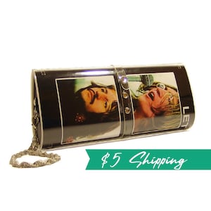 THE BEATLES- &quot;Let It Be&quot; Album Cover Purse,  changeable cover purse, photo purse, clutch purse, evening bag,  photo gifts, magazine purse