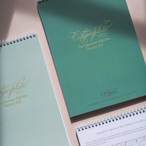 Kupferstich Kalligraphie Übungs Pad Bündel