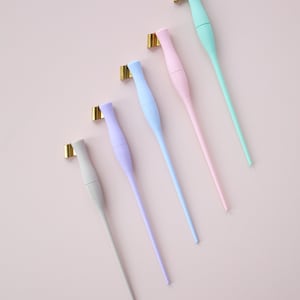 Moblique penholder straight and oblique. Modern calligraphy penholder. Copper. Gold. Pink. Mint. Silver. Blush.