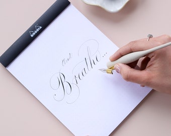 A5 Dot Rhodia Calligraphy Paper Pad, modern calligraphy paper