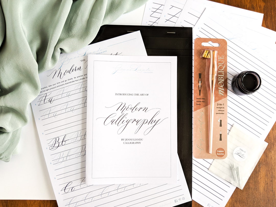 Essential Calligraphy Kit for Beginners Modern Calligraphy Everything You Need for Learning Etsy