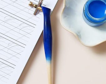 Blue Ombre Oblique Pen
