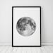 Full Moon Printable, INSTANT DOWNLOAD, Moon Printable, Kids Room, Moon, Moon Print, Moon Art ...