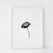 Black and White Flower INSTANT DOWNLOAD Art, Printable Art, Flower Art ...