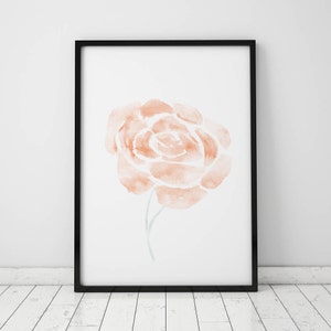 Abstraktes Blumen Aquarell INSTANT DOWNLOAD Kunst, Aquarell Printables, Aquarell Kunst, Blumendruck, Galeriewand, Blumen Aquarell