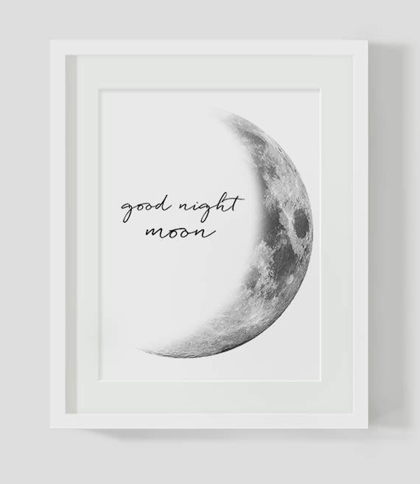 Good Night Moon Printable, INSTANT DOWNLOAD, Good Night Printable, Kids ...