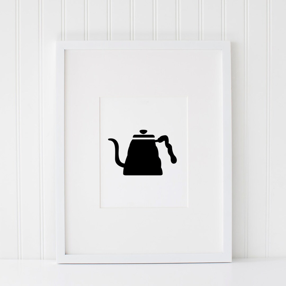Tea Kettle INSTANT DOWNLOAD Printable Art, Teapot Printables, Kettle ...