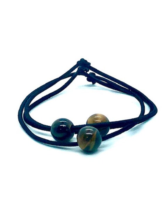 Hair Ties - Tigers Eye - Spiritual Jewelry - AlohaVeda - Ayurveda Superfood - Hawaii - Maui - Hand Made - Love