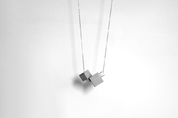 modern long necklace