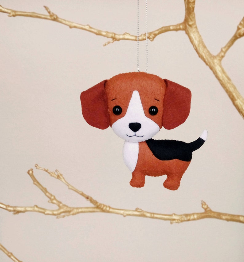 Beagle Dog Christmas Decorations Dog Lover Gift For Boyfriend Etsy